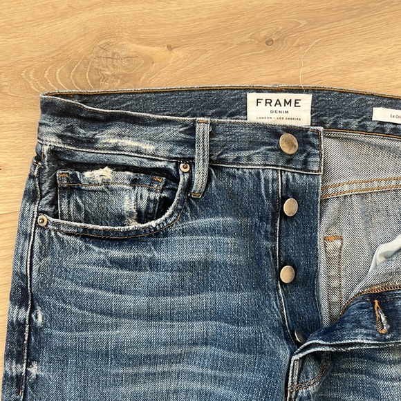 FRAME Le Original cropped high-rise straight-leg jeans - Picture 6 of 7